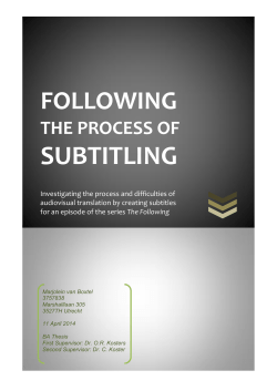 SUBTITLING