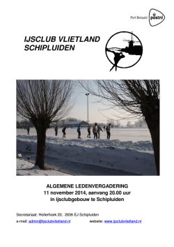 Jaarboekje 2014 - IJsclub Vlietland