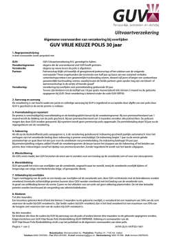 GUV VRIJE KEUZE POLIS 30 jaar