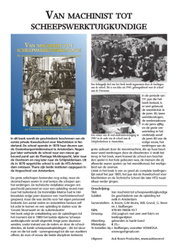 Een leaflet over het boek