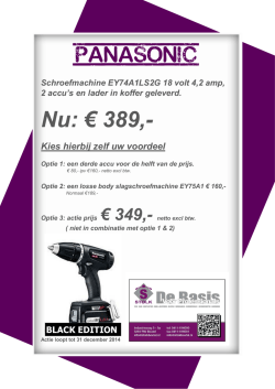 PANASONIC - Stolk Boxtel