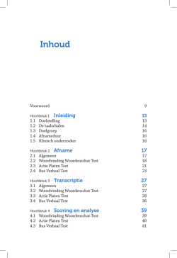 Inhoudsopgave