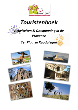 Toeristische boek - Camping Luberon Parc