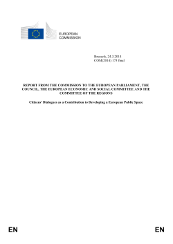 EUROPEAN COMMISSION Brussels, 24.3.2014 COM(2014