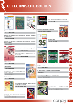 TECHNISCHE BOEKEN U. TECHNISCHE BOEKEN