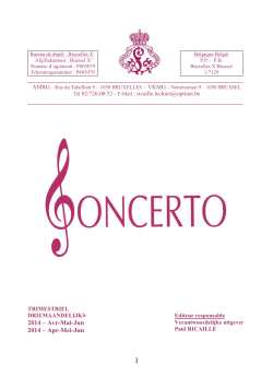 Concerto – Avr-Mai-Jui 2014 - AMRG