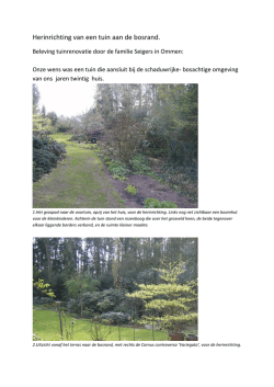 Herinrichting van een tuin aan de bosrand.