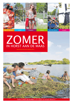 Vakantiekrant Zomer in HadM - Gemeente Horst aan de Maas