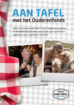 Download de flyer AAN TAFEL - Het Nationaal Ouderenfonds