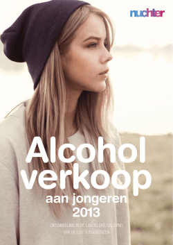 "Alcoholverkoop aan jongeren 2013" PDF document
