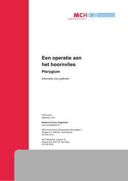 Een operatie aan het hoornvlies