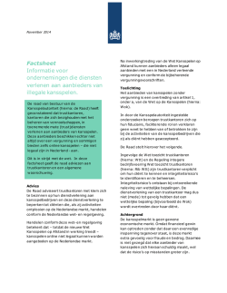 Factsheet trustkantoren