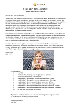 offerte.14.0xx Maassluise Courant.xlsx - Solar-Box