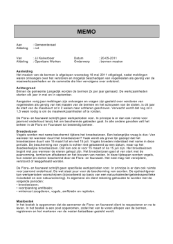 IS XX Memo maaien bermen - Bestuur