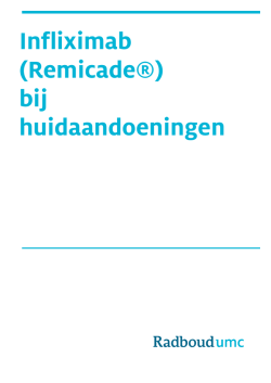 Infliximab (Remicade&reg;) bij huidaandoeningen