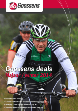 Goossens deals - Goossens Raceshops