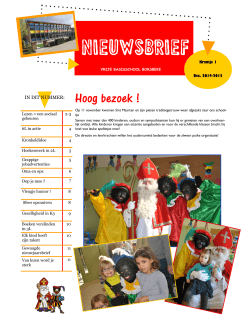 Nieuwsbrief Kerst - Scholengemeenschap KBO Sint