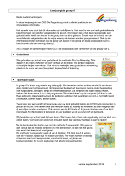 Leerjaargids groep 6