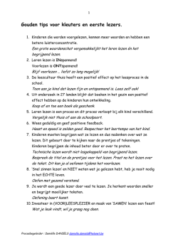 Gouden tips om eerste lezertjes te ondersteunen!
