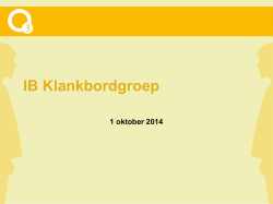 IB Klankbordgroep - Samenwerkingsverband O3