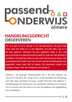 HANDELINGSGERICHT OBSERVEREN