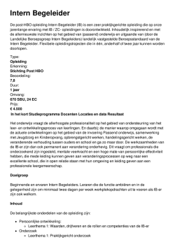 Intern Begeleider - Via Vinci Academy