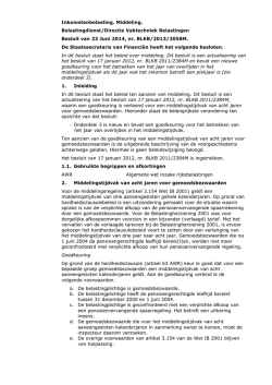 Inkomstenbelasting. Middeling. Belastingdienst