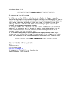 IB-examen op Bevrijdingsdag