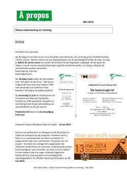 20140509 ACV Gent-Eeklo A propos info voor militanten mei 2014