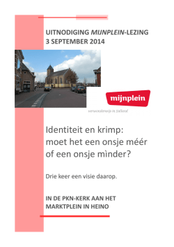 Uitnodiging mijnplein-lezing 03-09-2014