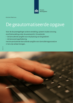 Informatie geautomatiseerde opgave AVS / BOD