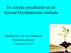 De Sociaal Psychiatrische Attitude