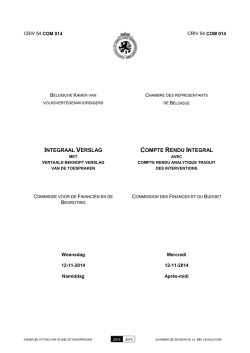 integraal verslag compte rendu integral