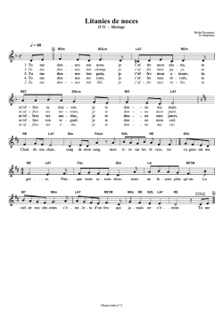 Litanies de noces