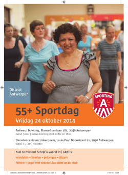 55+ Sportdag - Stad Antwerpen