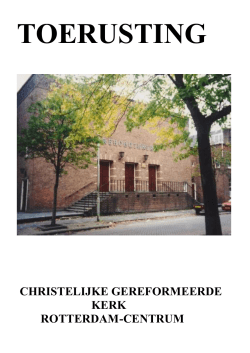 TOERUSTING - Rehobothkerk