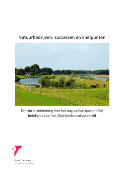 Natuurbedrijven - successen en knelpunten (2014)
