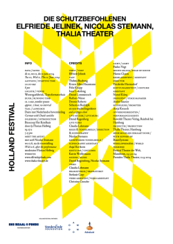 holl and fes tival elfriede jelinek, nicolas stemann, thalia theater