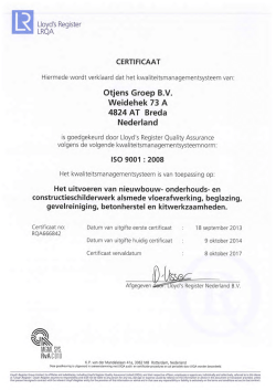 ISO Certificaat
