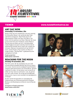 Tienen (pdf, 1.3 MB) - 14e Holebifilmfestival Vlaams
