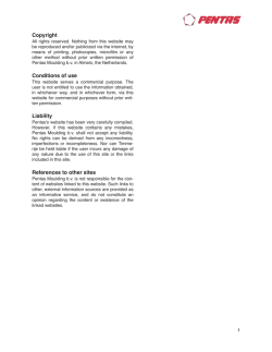 Disclaimer-Pentas Moulding B.V_NL