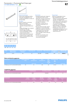 Product data sheet: HF-PERFORMER II TL5