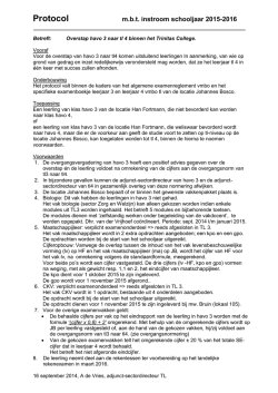 Doorstroming ha3 - tl4 - Johannes Bosco
