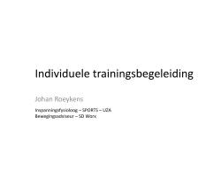Individuele trainingsbegeleiding