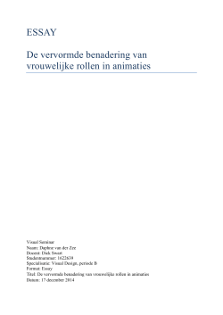 Essay – Daphne van der Zee 1622639