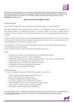 Key account manager (m/v)