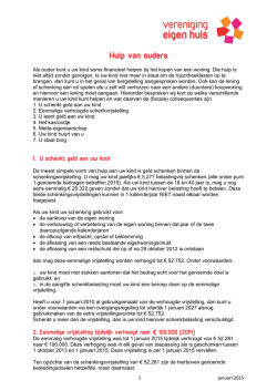 Hulp van ouders - Vereniging Eigen Huis