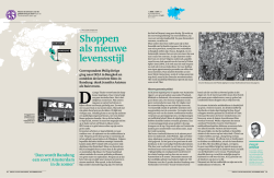 Shoppen als nieuwe levensstijl