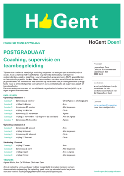 download flyer - Faculteit Mens en Welzijn