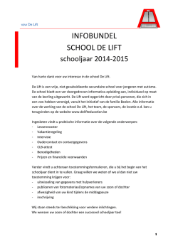 informatiebundel voor de ouders